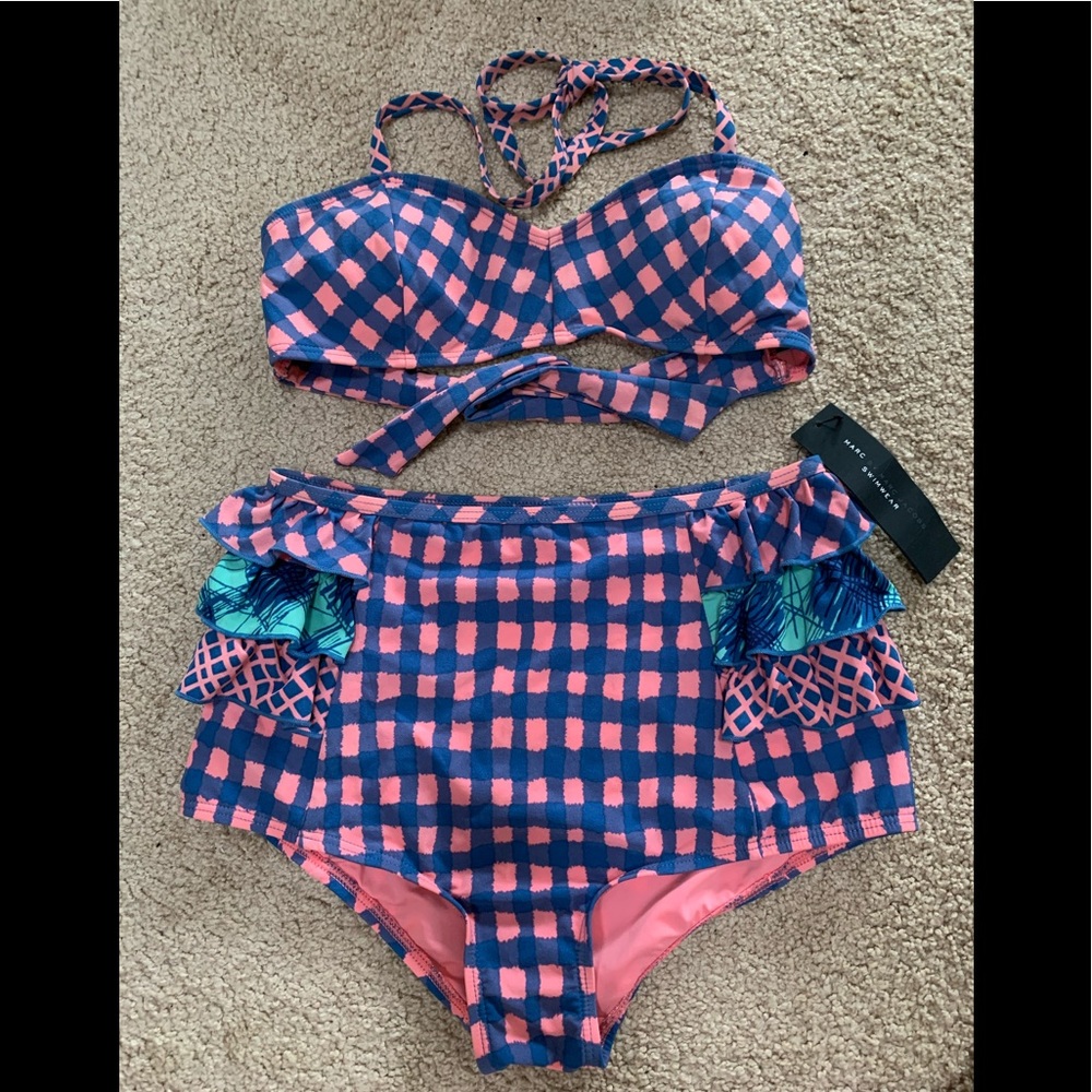 Marc Jacobs ‘Molly Checks’ bikini M NWT and EUC